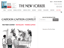Tablet Screenshot of contest.newyorker.com